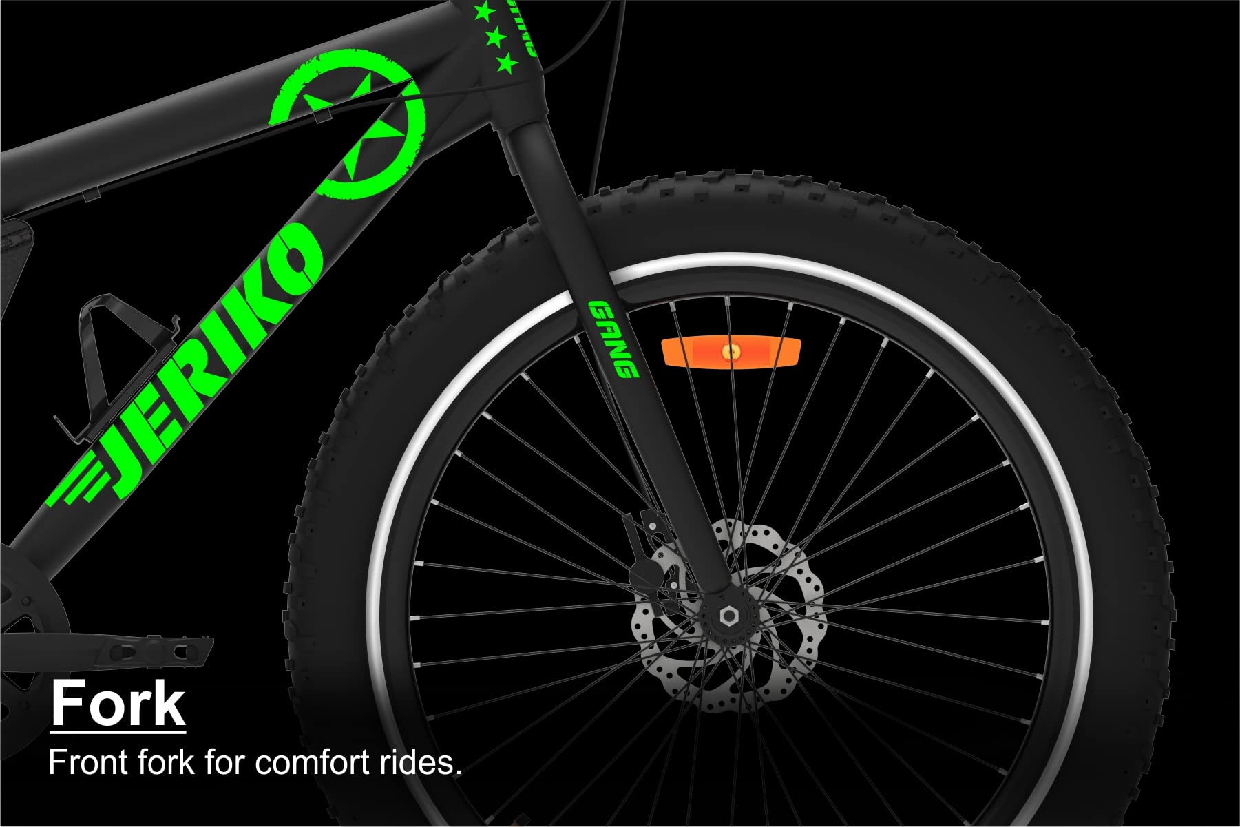Buy GANG JERIKO Non-Suspension Dual Disc Brake Single Speed 24T
